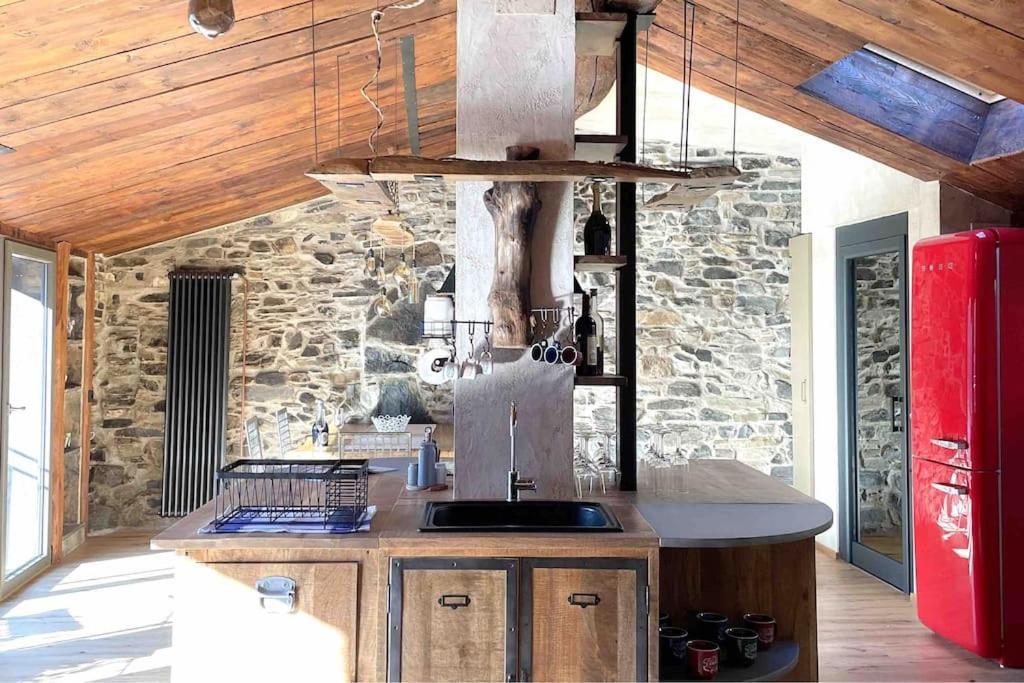 Romantic Home Stone With Amazing View Lake Of Como And Oleandra Laglio Extérieur photo