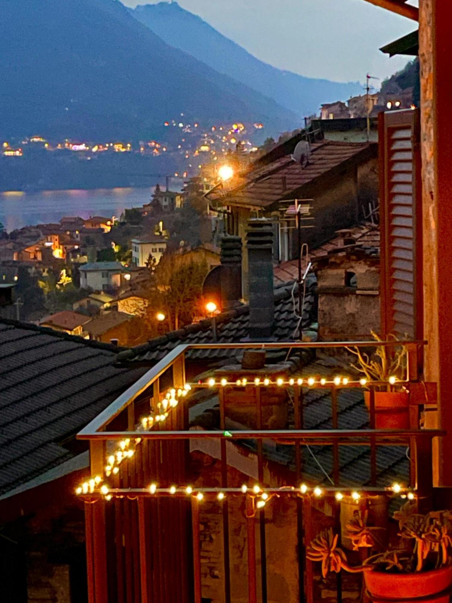 Romantic Home Stone With Amazing View Lake Of Como And Oleandra Laglio Extérieur photo